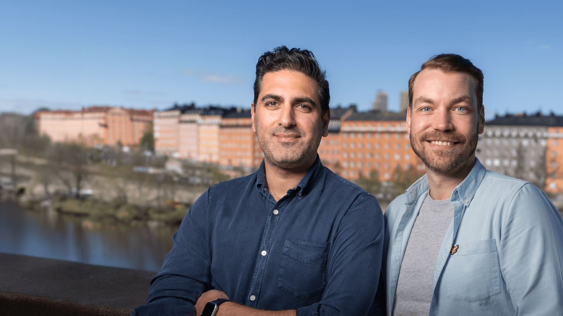 Jobylon CEO, Aref Abedi and Trustcruit CEO, Simon Werner-Zankl